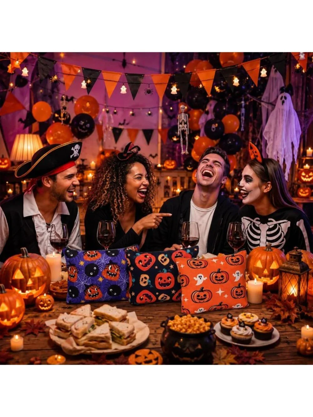 48 Pcs Halloween Makeup Bags Set | Bulk Party Favors & Gift Bags